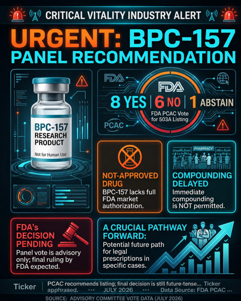 FDA Advisory Panel Recommends BPC-157 for Compounding List: What It Means