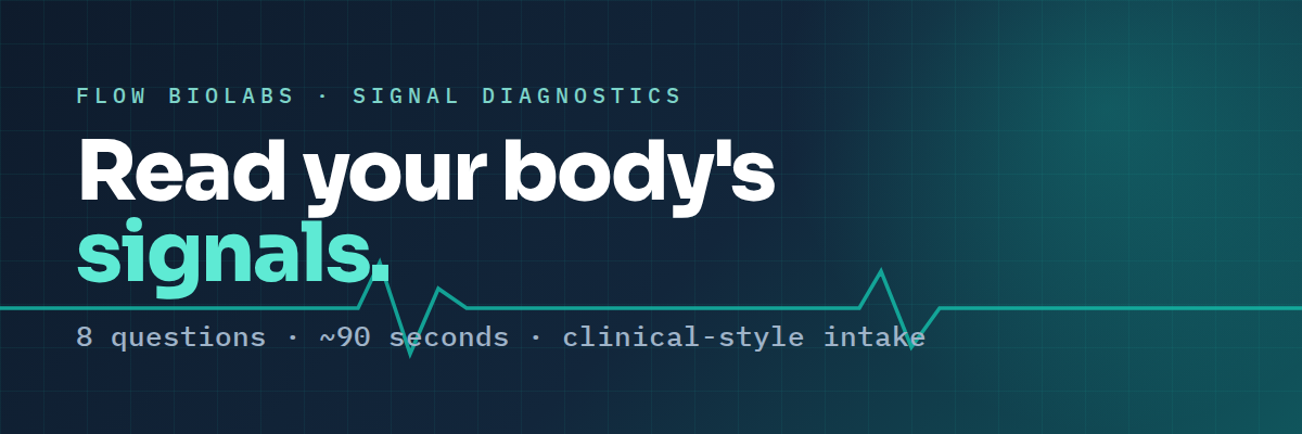 Read your body signals - Flow BioLabs Metabolic Friction Assessment