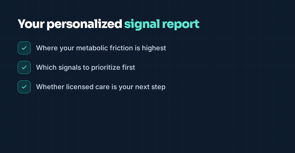 Your personalized signal report