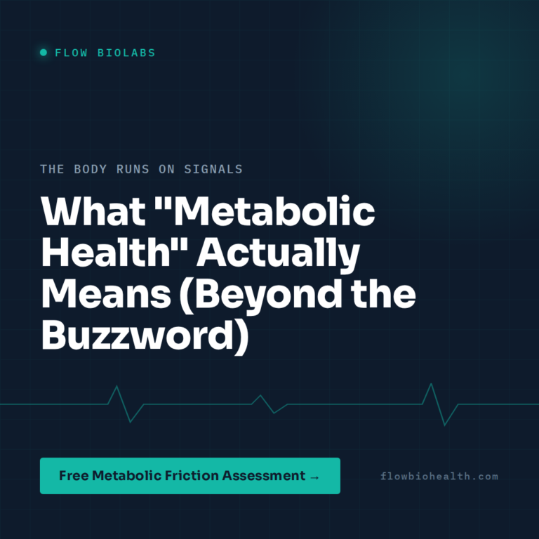 What “Metabolic Health” Actually Means (Beyond the Buzzword)